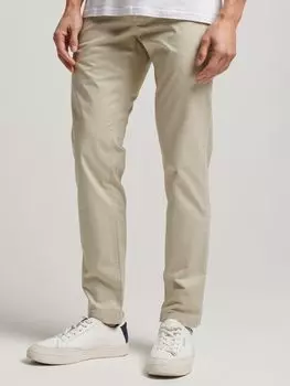 Брюки-чиносы Superdry Slim Tapered Stretch, Бежевый пеликан