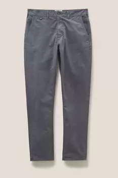 Брюки-чиносы Sutton из натурального хлопка White Stuff, серый