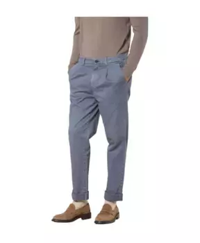 Брюки Чиносы свободного кроя темно синего цвета Mason'S, синий