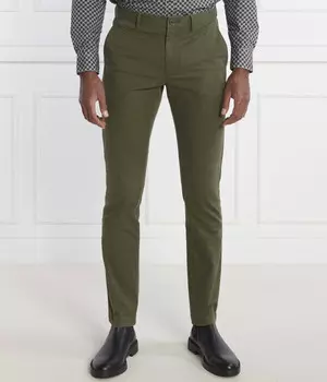 Брюки-чиносы Tommy Hilfiger Slim Fit, зеленый