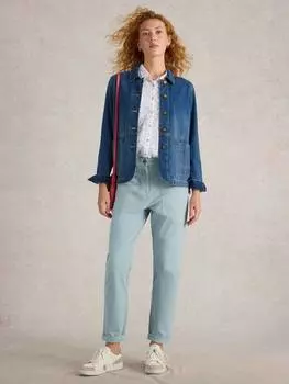 Брюки-чиносы twister из органического хлопка rich chino White Stuff, светло-синий