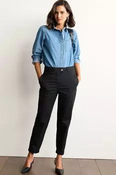 Брюки-чиносы Ultimate с высоким содержанием хлопка Next, черный