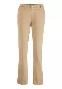 Брюки-чиносы United Colors of Benetton с расклешенными штанинами, бежевый