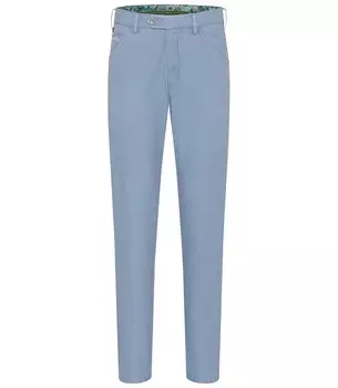 Брюки-чиносы узкого кроя MEYER Chicago, светло-синий