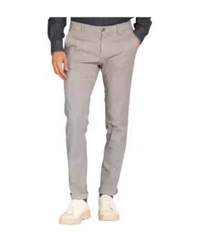 Брюки Чиносы узкого кроя с шевронным узором Mason'S, серый