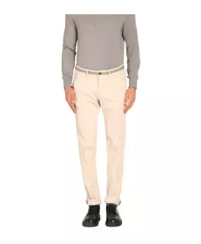 Брюки Чиносы узкого кроя в бархатную полоску Mason'S, бежевый