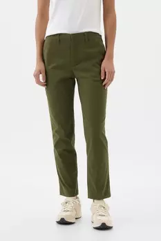 Брюки-Чиносы в деловом стиле с завышенной талией Gap, зеленый
