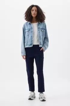 Брюки-Чиносы в деловом стиле с завышенной талией Gap, синий