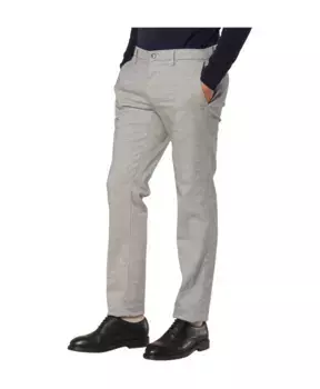 Брюки Чиносы в клетку «Глен» Mason'S, серый