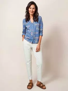 Брюки-чиносы White Stuff Twister Petite, белые