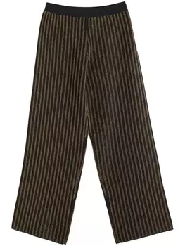 Брюки Chinti & Parker в полоску с люрексом, черный