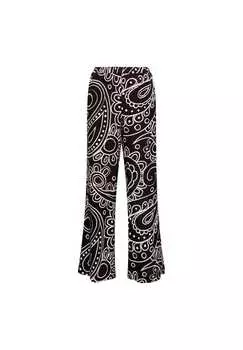 Брюки чёрно-розовые Seidensticker, черный