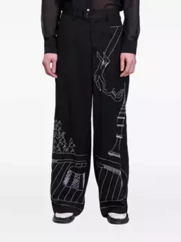 Брюки Circus Sketch KidSuper, черный