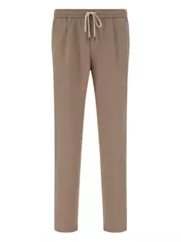 Брюки City с завязками по бокам и вытачками Boggi Milano, коричневый