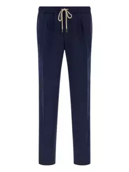 Брюки City с завязками по бокам и вытачками Boggi Milano, синий