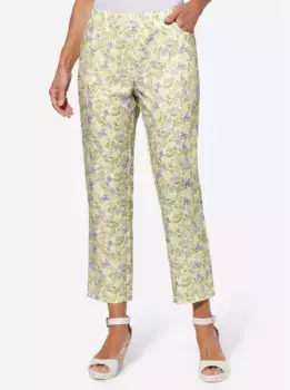 Брюки Classic Basics 7/8, цвет Ecru-Flieder-Bedruckt