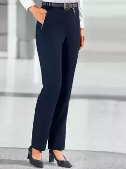 Брюки Classic Basics со складками, цвет морской волны