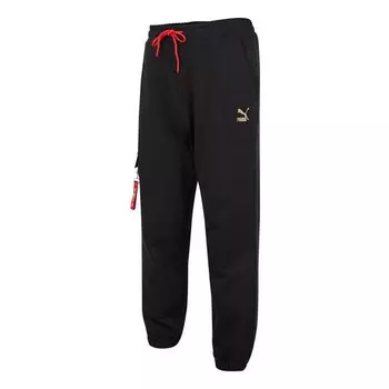 Брюки classic pants 'black' Puma, черный