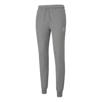 Брюки classics cuffed sweatpants 'grey' Puma, серый