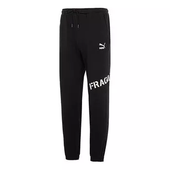 Брюки classics heavy duty sweatpants 'black' Puma, черный
