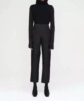 Брюки Cleo из черного жаккарда ROHE