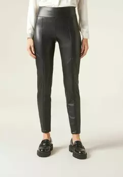 Брюки COATED PLUSH Calzedonia, черный