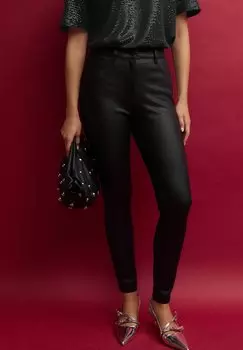 Брюки COATED PONTE Next, черный