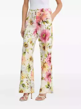 Брюки Colette с цветочным принтом GUESS USA, нейтральный