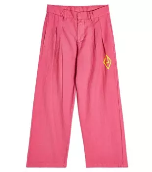 Брюки Colt из хлопка и льна The Animals Observatory, розовый