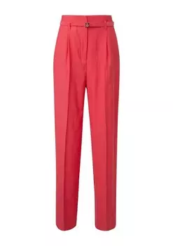 Брюки COMMA Wide leg Pleated Pants, красный
