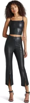 Брюки Commando Faux Leather 7/8 Split Front Pant, черный