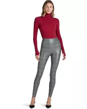 Брюки Commando Faux Leather Plaid Legging, цвет Glen Plaid