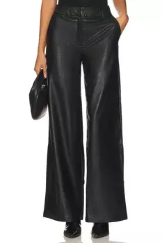 Брюки Commando Faux Leather Wide Leg Trouser, черный