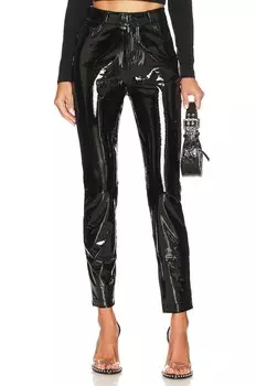 Брюки Commando Faux Patent Leather, черный
