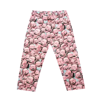 Брюки Comme Des Garons SHIRT Comme des Garons SHIRT Yue Minjun Graphic Print 'Pink', розовый