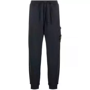 Брюки compass-badge cotton track pants Stone Island, синий