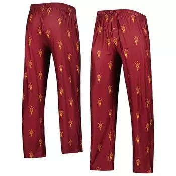 Брюки Concepts Sport Arizona State Sun Devils, бордовый