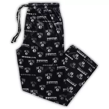 Брюки Concepts Sport Brooklyn Nets, черный