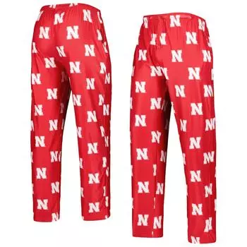 Брюки Concepts Sport Nebraska Huskers, алый