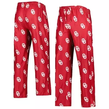 Брюки Concepts Sport Oklahoma Sooners, малиновый