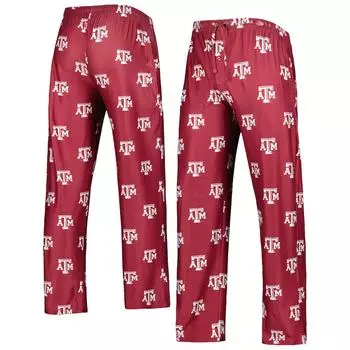 Брюки Concepts Sport Texas A And M Aggies, бордовый