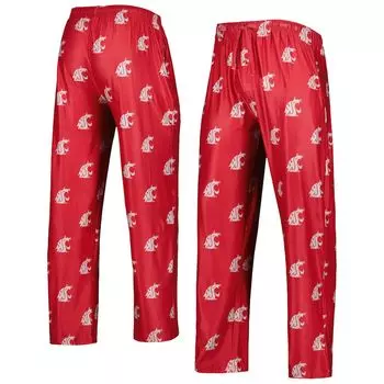 Брюки Concepts Sport Washington State Cougars, малиновый