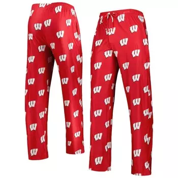 Брюки Concepts Sport Wisconsin Badgers, красный