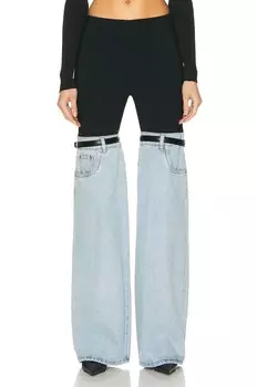 Брюки Coperni Denim Hybrid Flare Trouser, цвет Denim