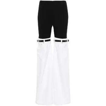 Брюки Coperni Hybrid Denim, черный/белый