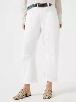 Брюки cordi с бочкообразными штанинами HUSH, экрю