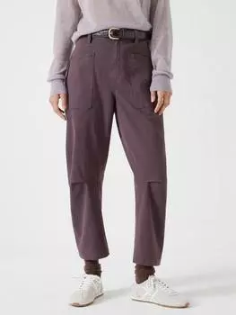 Брюки cordi с бочкообразными штанинами HUSH, коричневый