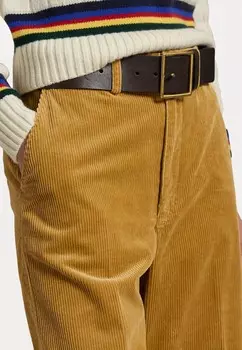 Брюки CORDUROY WIDE LEG CROPPED TROUSER Polo Ralph Lauren, цвет Tan