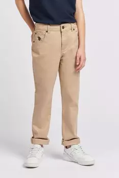 Брюки Core с 5 карманами для мальчиков U.S. Polo Assn, коричневый