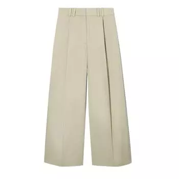Брюки COS Pleated Wide-Leg Utility, светло бежевый